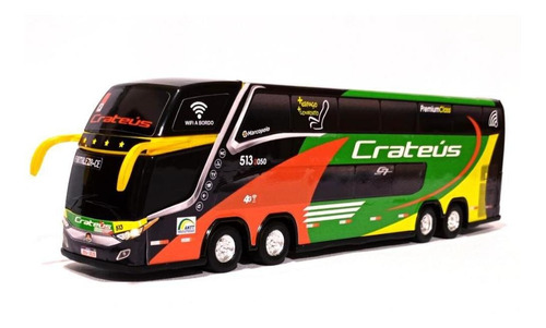 Brinquedo Miniatura Ônibus Viação Cratéus 30cm