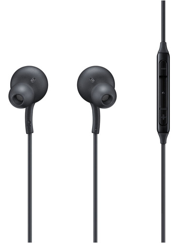 Fone Samsung Preto Akg Usb Tipo-c Com Fio E Controles