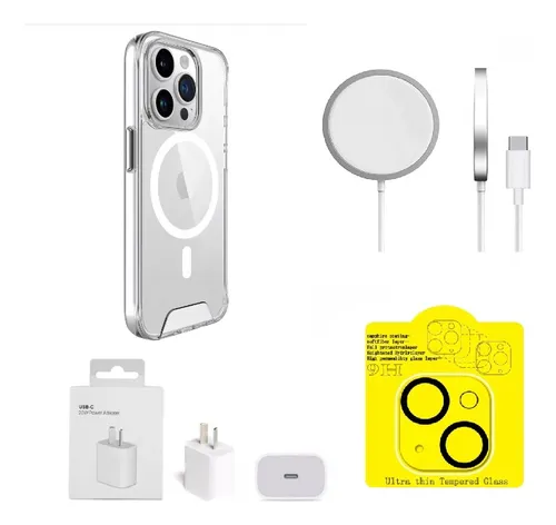 comprar Cargador Magsafe + Funda Magsafe + Adaptador 20w + Camara