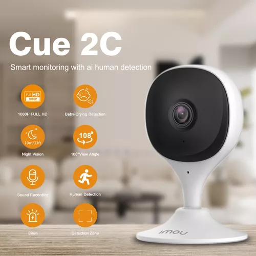 Imou Cámara IP WiFi Interior 1080P con Detección de Humano, Cámara de  Vigilancia WiFi 