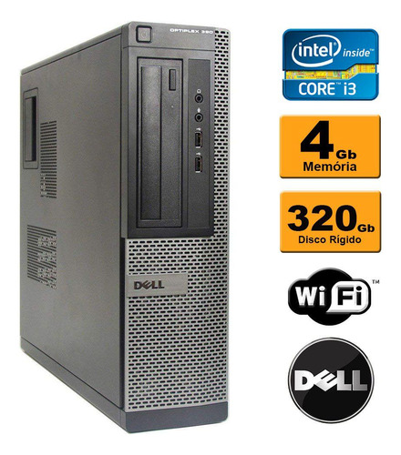 Desktop Dell Optiplex 990 I3 4gb Hd320gb Wi Fi