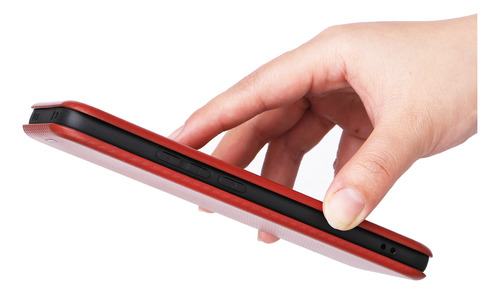 Funda Con Tapa De Fibra De Carbono Para Motorola One Hyper-tpu, Ultradelgada, Pc Híbrida, Cierre Magnético, A Prueba De Golpes