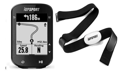 Ciclocomputador Gps Igpsport Bsc200 + Banda De Pecho Cardio