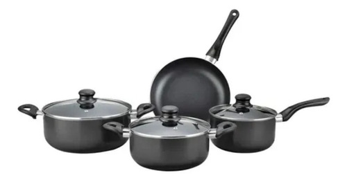 Imagen 1 de 1 de Juego De Ollas Batería De Cocina 7 Piezas Daewoo C Tapas