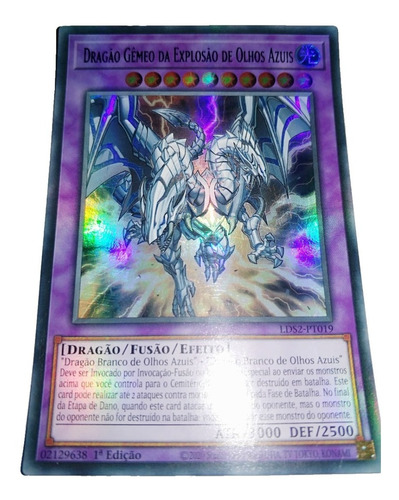 Yugioh - Dragão Gêmeo Da Explosão De Olhos Azuis Lds2-pt019