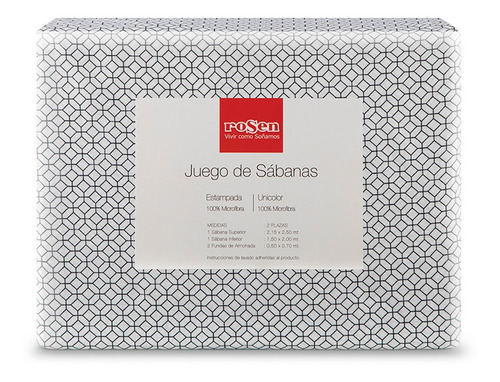 Imagen 1 de 1 de Rosen Sábana Microfibra 1,5 Plazas
