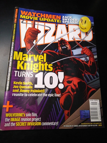 Wizard The Comics Magazine #203 Marvel Dc Cine Comics