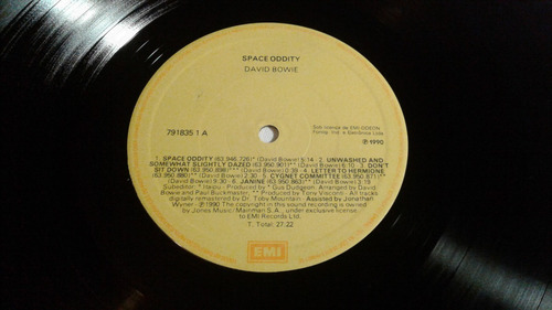 Lp Space Oddity - David Bowie (1969) Reed. 1990