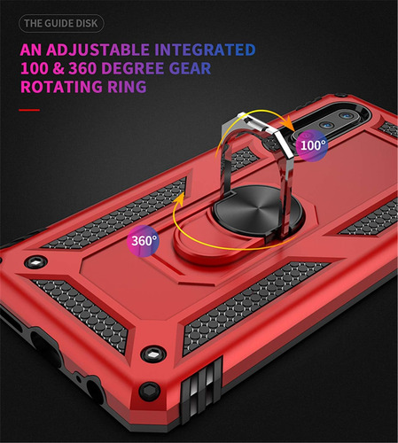 Funda Uso Rudo Golpes Para Huawei P30 Carcasa +mica Azul Huawei P30