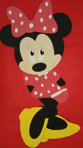 La Casa De Mickey Mouse Minnie Apliques En Goma Eva 20 Cm