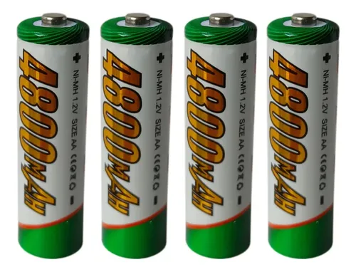 Pilas Recargables Doble Aa X4 Batería De 1.2 V