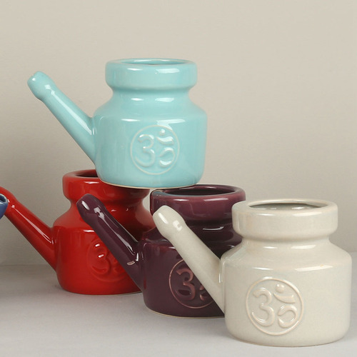 Bote Limpiador De Nariz Neti Pot De Cerámica De 350 Ml, Dura