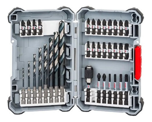 Set Bosch 35 Piezas Mechas Metal Hex Puntas Impacto 