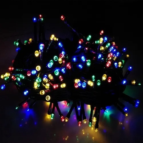Luz De Navidad Serie Navideña De 100 Luces Led Multicolor
