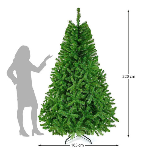 Arbol Navidad Naviplastic Pino Montañes Verde No7 220cm