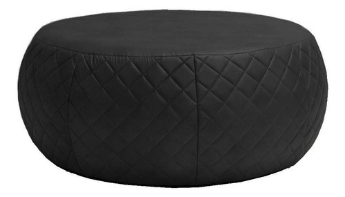 Puff Decorativo Golf Tressê 105 Corano Preto C-05 Lyam Decor