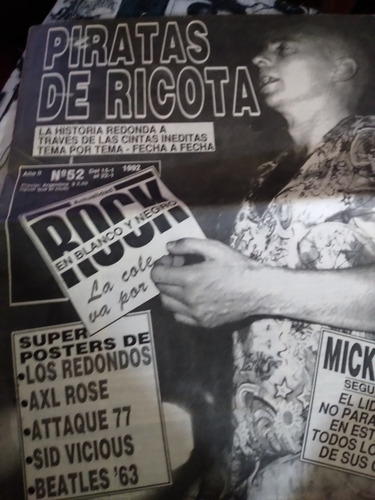 Revista Patricio Rey Redonditos Rock Blanco Y Negro Nro 52 (Usado)