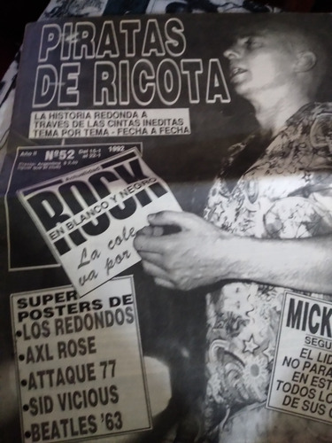 Revista Patricio Rey Redonditos Rock Blanco Y Negro Nro 52