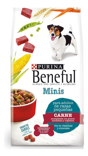 Alimento Para Perro Beneful Minis Raza Pequeña 10 Kg Carne