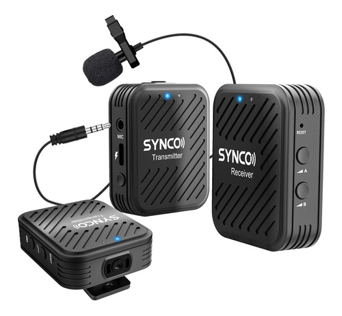 Imagen 1 de 7 de Micrófonos X2 Receptor X1 Synco Wair-g1-a2 Omnidireccional