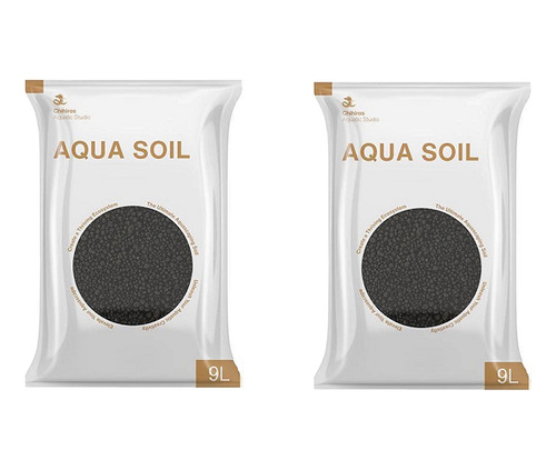 Kit Substrato Fértil P/ Plantado Chihiros Aqua Soil 9 L X2