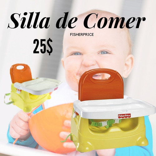 Imagen 1 de 9 de Silla De Comer Para Bebés Fisher Price