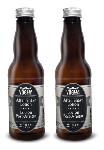 After Shave Voglia Locion Refrescante Post Afeitar 2 Piezas