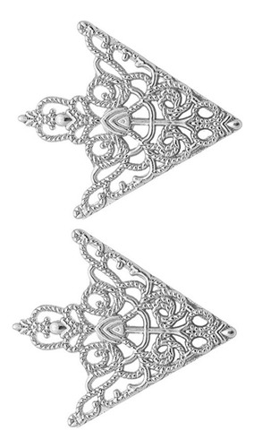 2 Los Hombres Triangular Pin De Cuello Pin Clip Punto Para