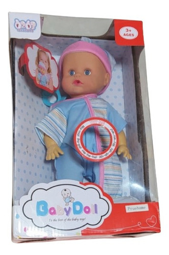 Muñeca Con Sonido Cuerpo Blanco Con Accesorios