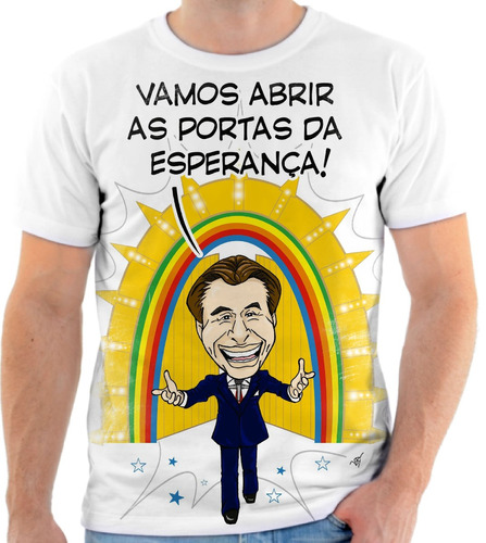 Camiseta Camisa Silvio Santos Herói Da Tv 1 Frete Grátis