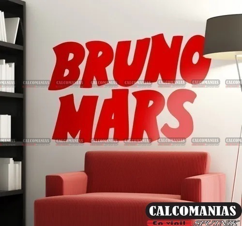Vinilo Decorativo Bruno Mars 