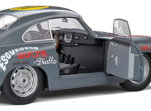 Miniatura Porsche 356 Pre-a Carrera Panamericana 1:18 Solido Cor Cinza-escuro