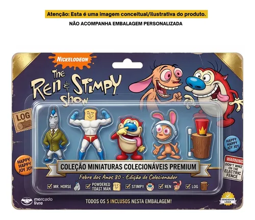 Ren & Stimpy フィギュアセット まとめ売り Ren E Stimpy Bonecos Miniaturas Colecionáveis Nickelodeon