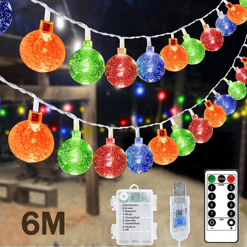 Guirnalda Luces Led Exterior Navidad Actividad Boda Decorar