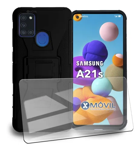 Jonwelsy Funda para Samsung Galaxy A21S Negro Adsorci/ón Magn/ética Parachoques de Metal con 360 Grados Protecci/ón Case Cover Transparente Ambos Lados Vidrio Templado Cubierta para Samsung A21S