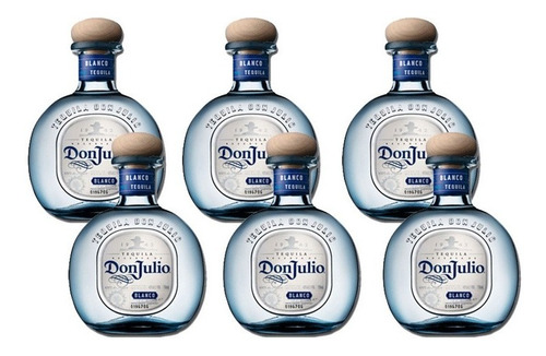 Caja De 6 Tequila Don Julio Blanco 700 Ml