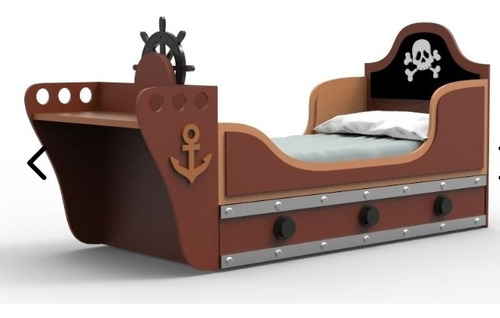 Cama Barco Pirata Infantil