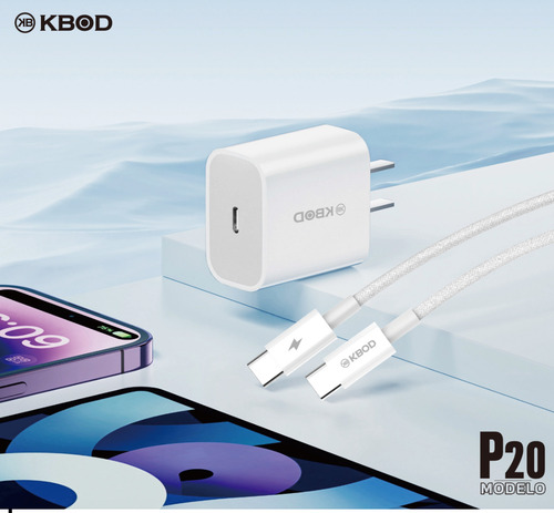 Cargador P20 Alta Velocidad 30w De Carga Rápida Usb-c Blanco Blanco