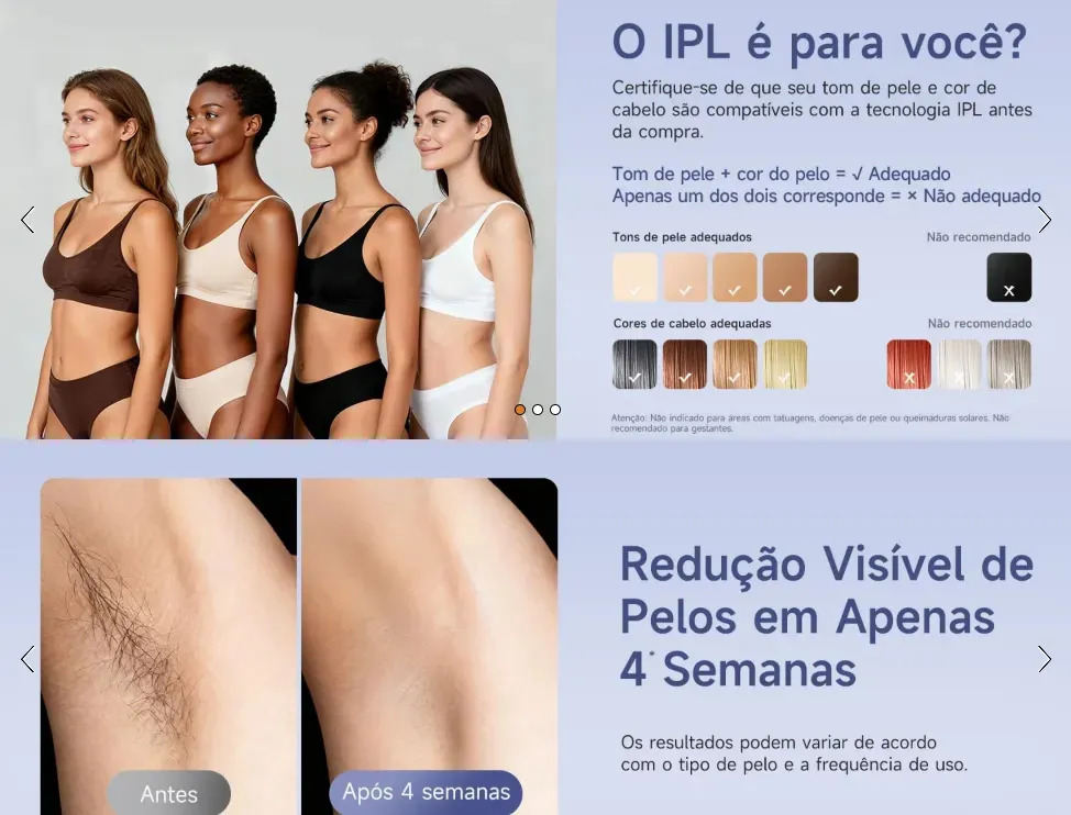 Depilador A Laser Luz Pulsada IPL Basike Sensacao Gelo Indolor Depilacao Definitiva 1 Milhao... 2