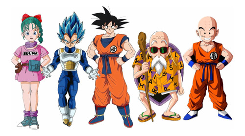Cojines Personajes Dragon Ball Goku 50cm Contorno Muñeco 