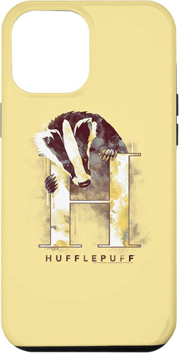 Funda Acuarela Hufflepuff Para  12 Pro Max