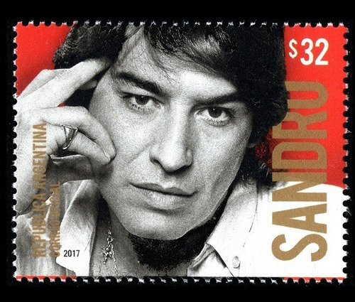 2017 Musicos- Sandro- Argentina (sello) Mnh