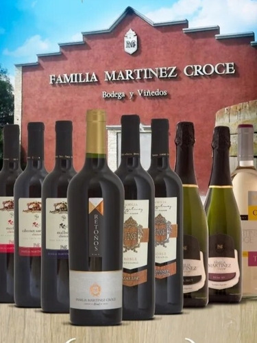 Vino Familia Martinez Croce Blend Malbec/cabernet Caja X 3 B