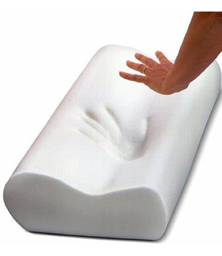 Almohada Cervical Viscoelastica Color Blanco