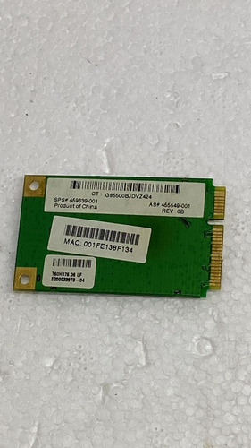 Tarjeta Wifi Compaq F700 459339-002 - Hp 412766-002 (Usado)