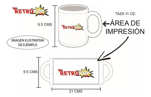 Taza Blanca 11 Oz / Voltron , Vehiculos 80's , M01 (1 Pz)
