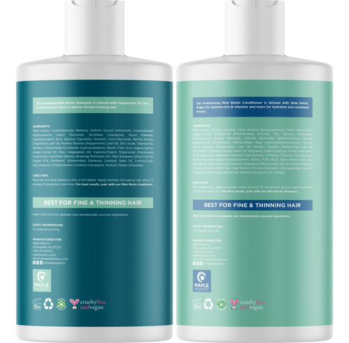 Conjunto De Shampoo E Condicionador Maple Holistics Volumizi