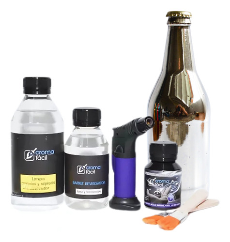 Kit Combo Para Cromar Efecto Espejo X50cc - Rinde 1m2