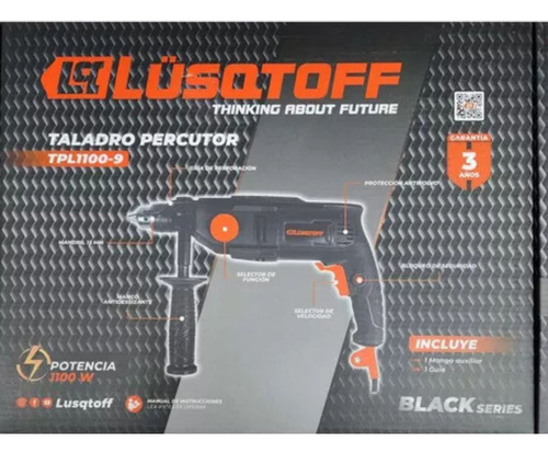 Taladro Percutor Eléctrico Lusqtoff 42000rpm 1100w 16mm
