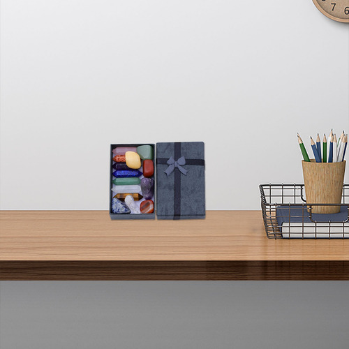 Caja De Regalo De Piedra De Yoga De Cristal Con Columna Hexa